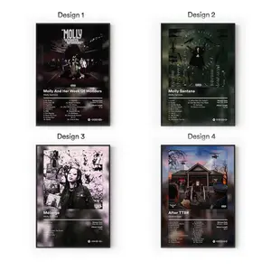 [Sale Up To 40%] [Unframe] Molly Santana Album Posters, Underground Hyperpop Rap Wall Art, Internet Music Aesthetic Decor, Modern Album Cover Artwork, Gift for Fans