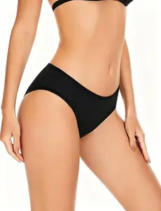 LEOVQN Women's & Teens' Period Swimwear, Leakproof Bikini Bottoms with Absorbent Liner, UPF 50+ Waterproof Recycled Fabric