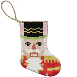 Nutcracker Embroidered Mini Stocking