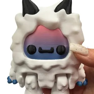 Jumbo Size Yeti Articulated 3D Printed Figure - Original Design, Durable and Playful, Ideal for Collectors and Multicolor Filament