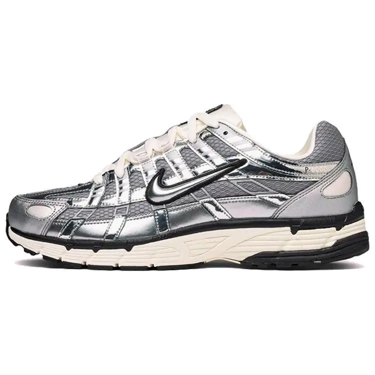 Nike P-6000 Men's Low-Top Casual Running Shoes - Cushioned, Slip-Resistant, Breathable for Urban Commuting (Cool Grey), Running Breathable