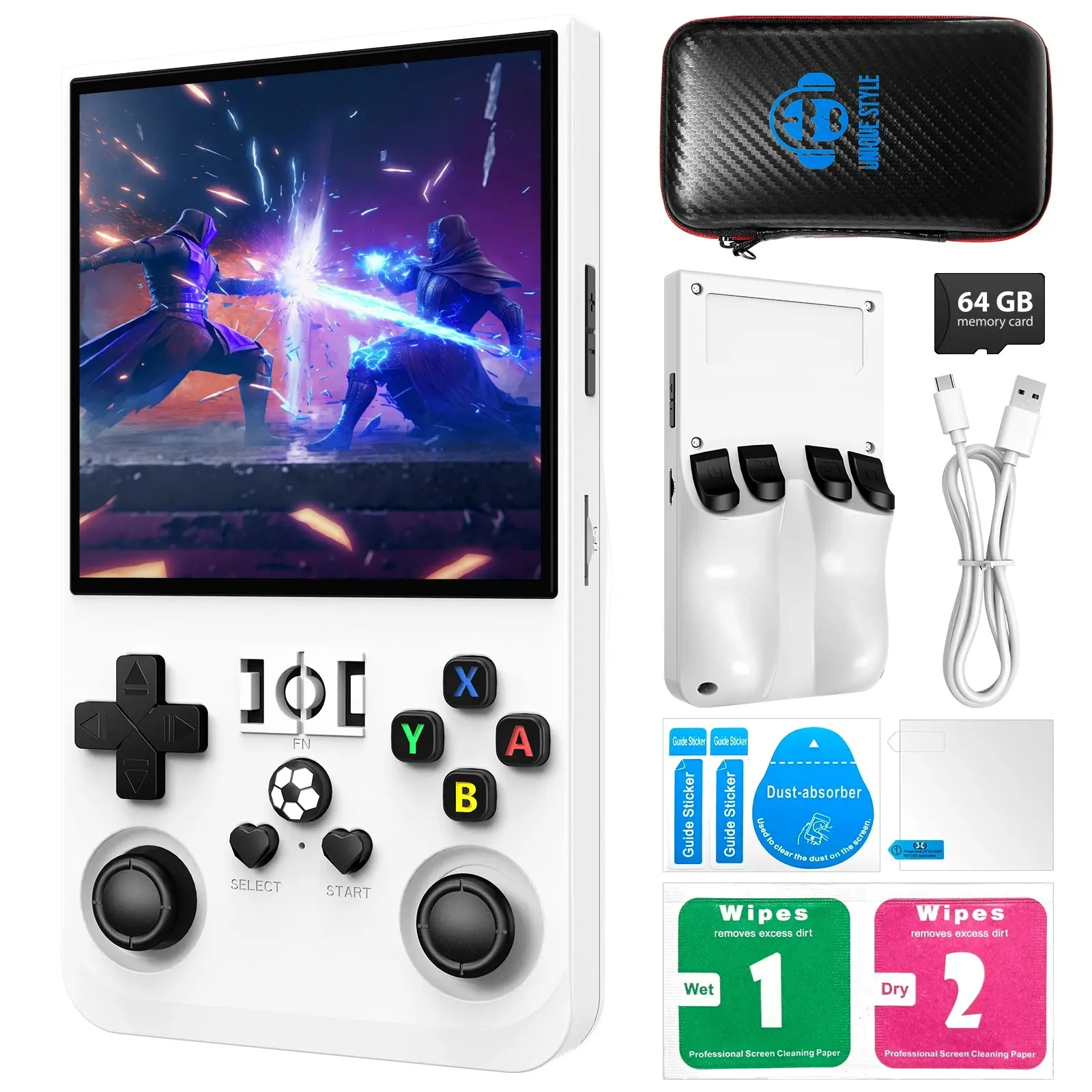 Portable Retro Handheld Gaming Console R36max, IPS HD Screen, Linux System, Large Capacity Battery, Classic Details, Easy Carry