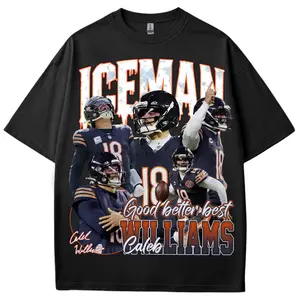 Caleb Williams ICEMAN T-Shirt, Game Day Football Graphic Tee