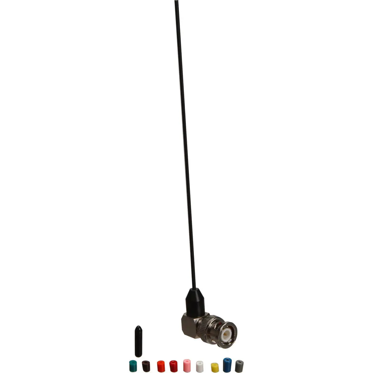 Remote Audio Miracle Whip UHF Antenna Kit with BNC Right Angle for Receiver/Transmitter 500-900 MHz (Blocks 21-33), Includes Frequency Chart, Color Coding Bands