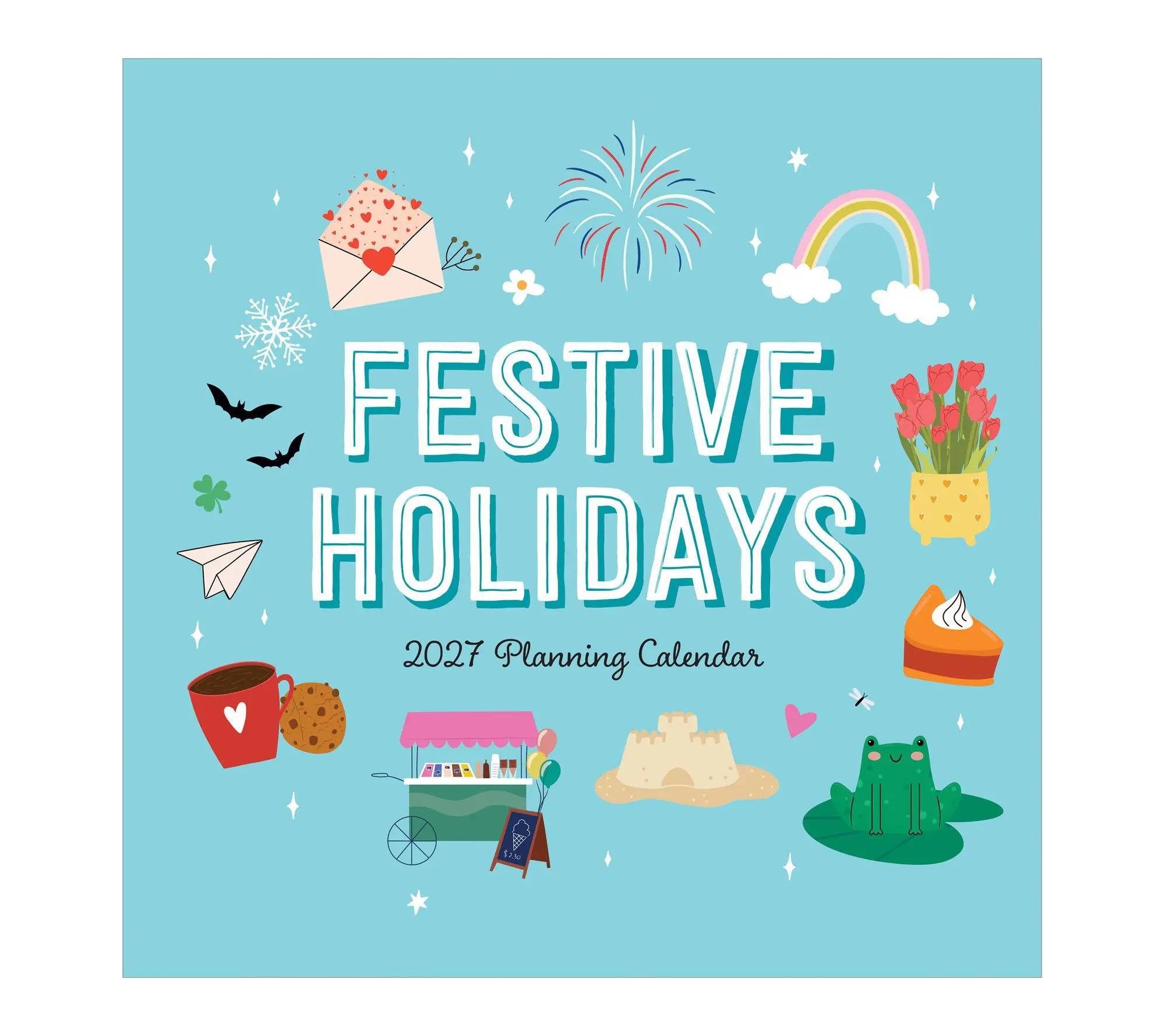 2027 Festive Holiday Themes Wall Calendar