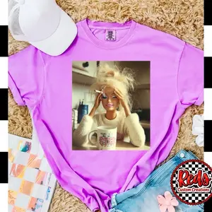 Reds Custom Creations Adult Life Doll Comfort Color Tee Top for Womenswear