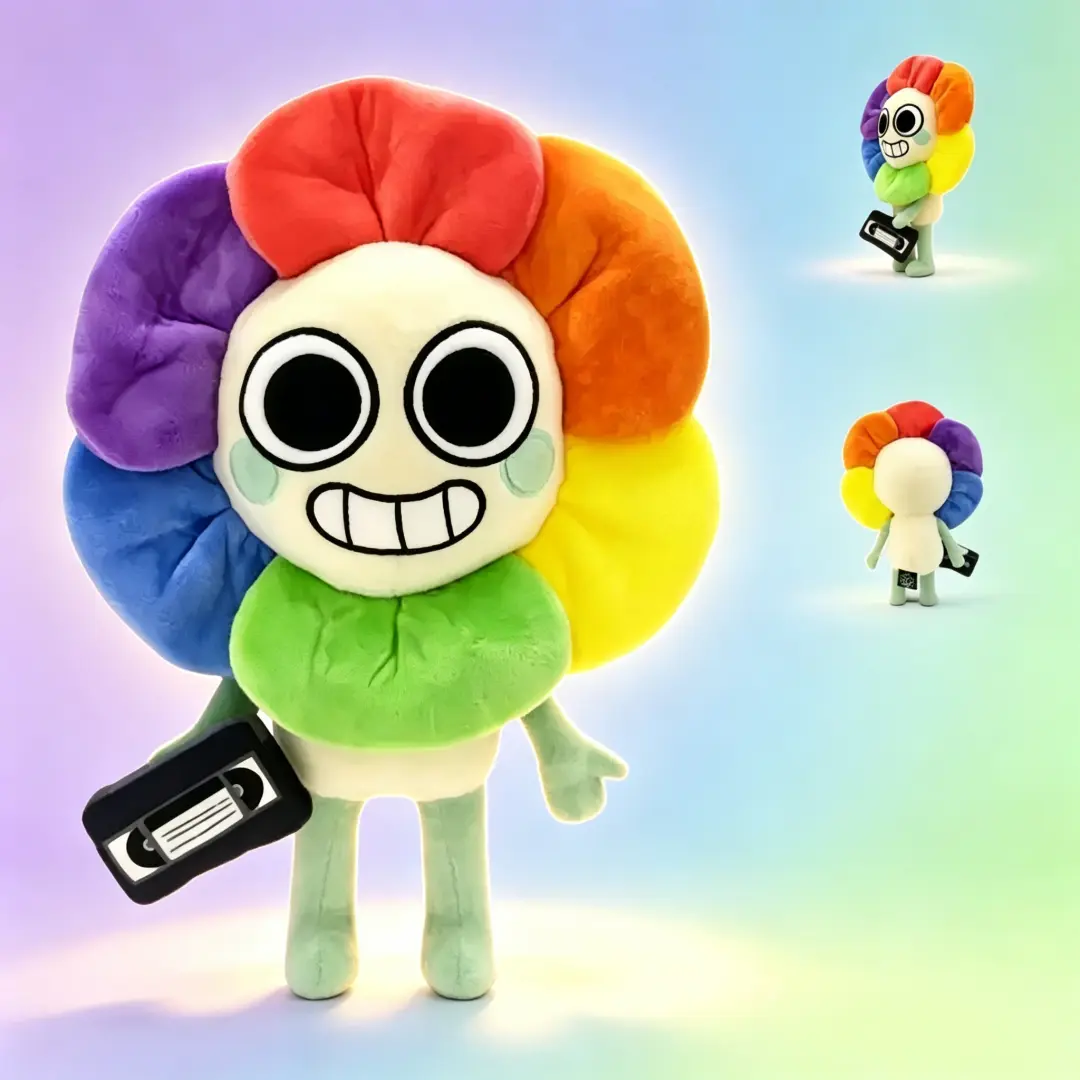 Dandy's World  Rainbow Flower，stuffed animals, cute girly gifts，plushies，Soft Squishy Companion