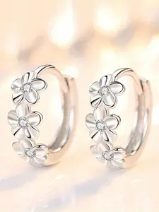 Mini Flower Huggie Hoop Earrings for Women - Elegant, Daily Wear, Hypoallergenic, Nickel-Free, Dainty, Versatile, and Comfortable Accessories - Perfect for Sensitive Ears and Everyday Style