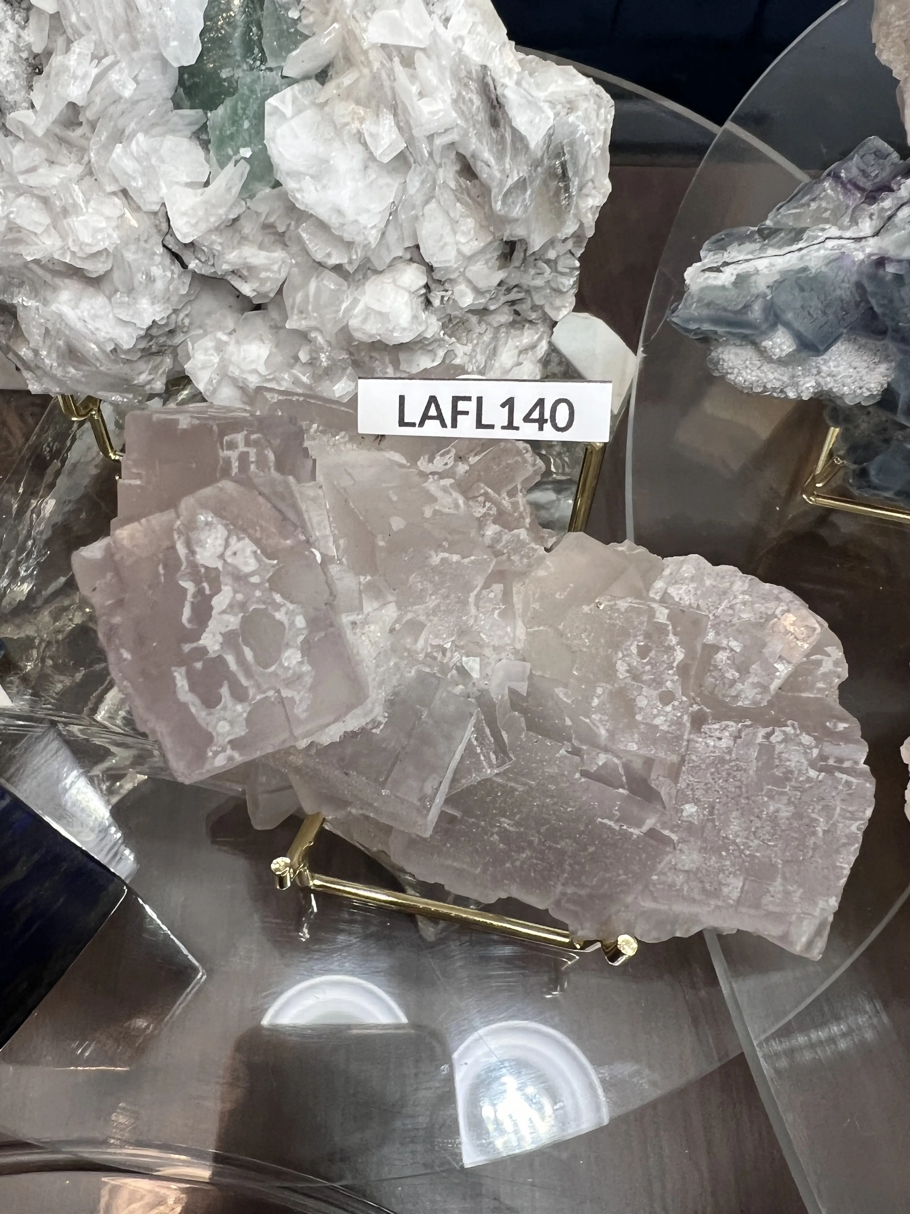 Lavender Fluorite w/ Quartz Sugar Druzy - Famous Shangbao Mine