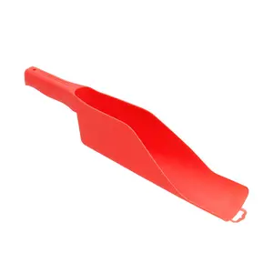 Gutter Cleaning Scoop Hand Held with Extended Tongue Flexible Fit Narrow Heel Durable Polypropylene Ergonomic High Handle