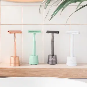 Eco-Friendly Safety Razor – Reusable Stainless Steel Razor with 5 Blades