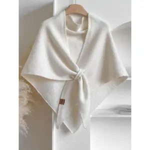 Women's Solid Color Scarf Casual Soft Comfortable Shawl for Daily Wear Fashion Accessories for Women & Girls Trendy Solid Shawl