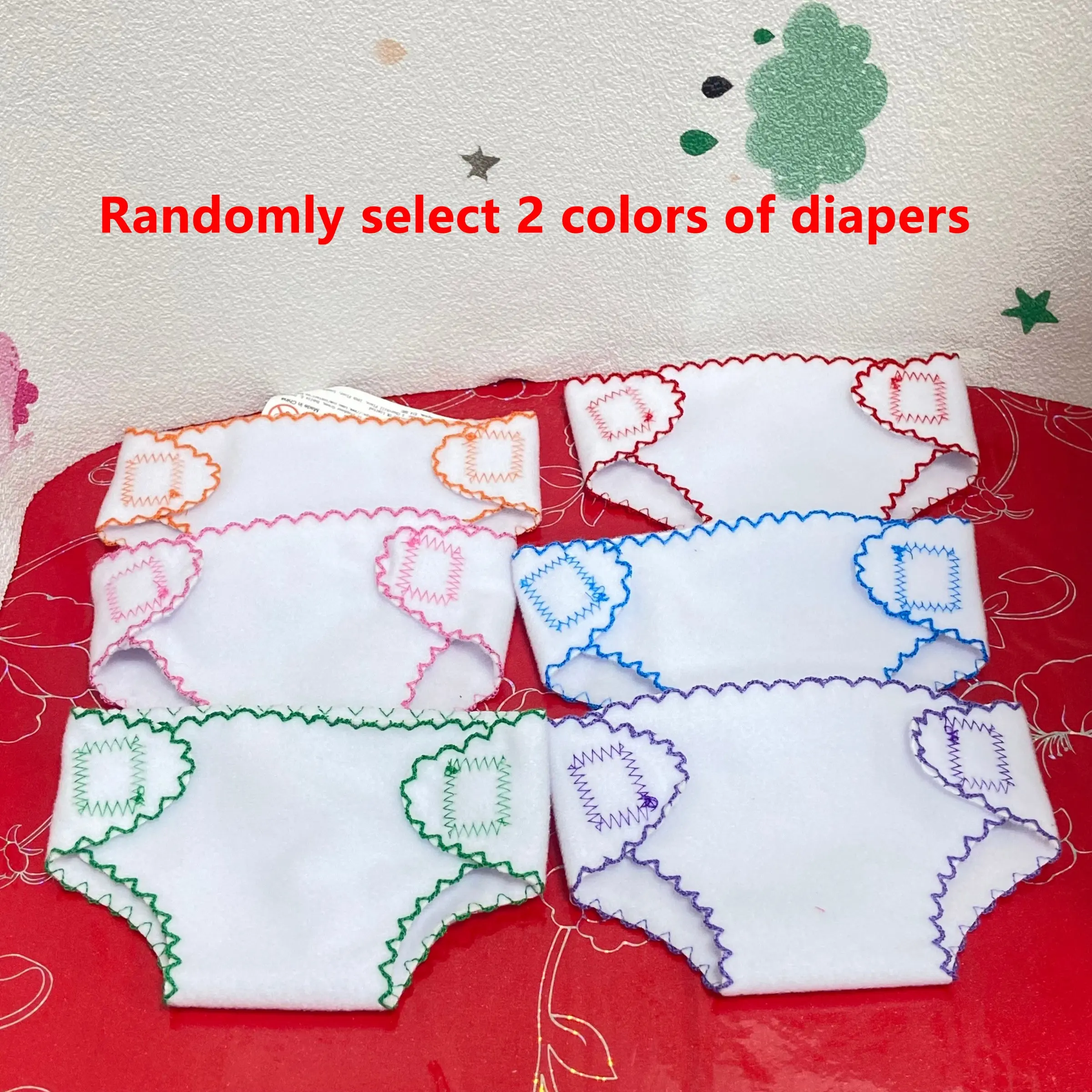 18 Inch Baby Diaper Nappies Set, Exquisite Design, Adjustable Velcro, Easy to Put on and Take Off, Thoughtful Baby Care Essentials
