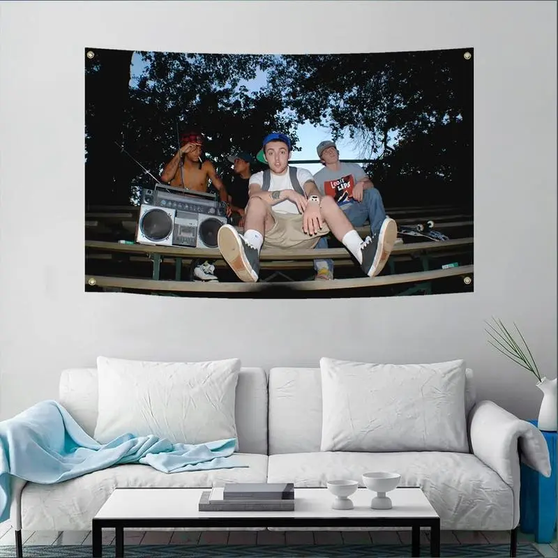 KIDS Poster Flag 3x5 Feet Funny Rapper Tapestry Polyester HD Printing for Outdoor Garden College Dorm Cave Room Wall Decration, 36x60 Decoration Multicolor