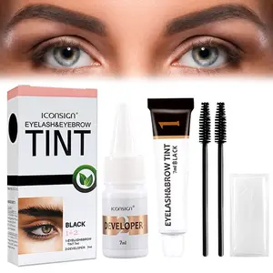2 In 1 Eyebrow Pomade With Brush, 5pcs/set Waterproof Eyebrow Dye Kit, Long Lasting Eyebrow Coloring Kit, Easy For Use