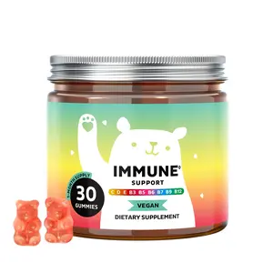 Bears with Benefits Immune Support Gummies – Vitamin C, D, B6, B12 & Zinc – Daily Immune System Booster – Vegan, Natural Flavor