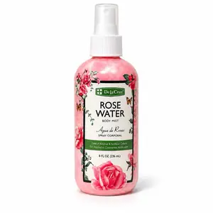 Rose Water Body Mist Spray 8 fl oz (236 mL) – Refreshing & Hydrating Skin Mist Scent Daily Aroma Cosmetic Fragrance