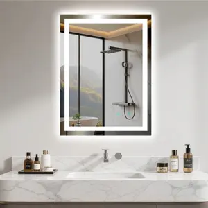 36" x 28" Wall-Mounted Vanity Mirror - HD Clear Makeup Mirror, Rectangle Dressing Mirror for Bedroom Vanity Table