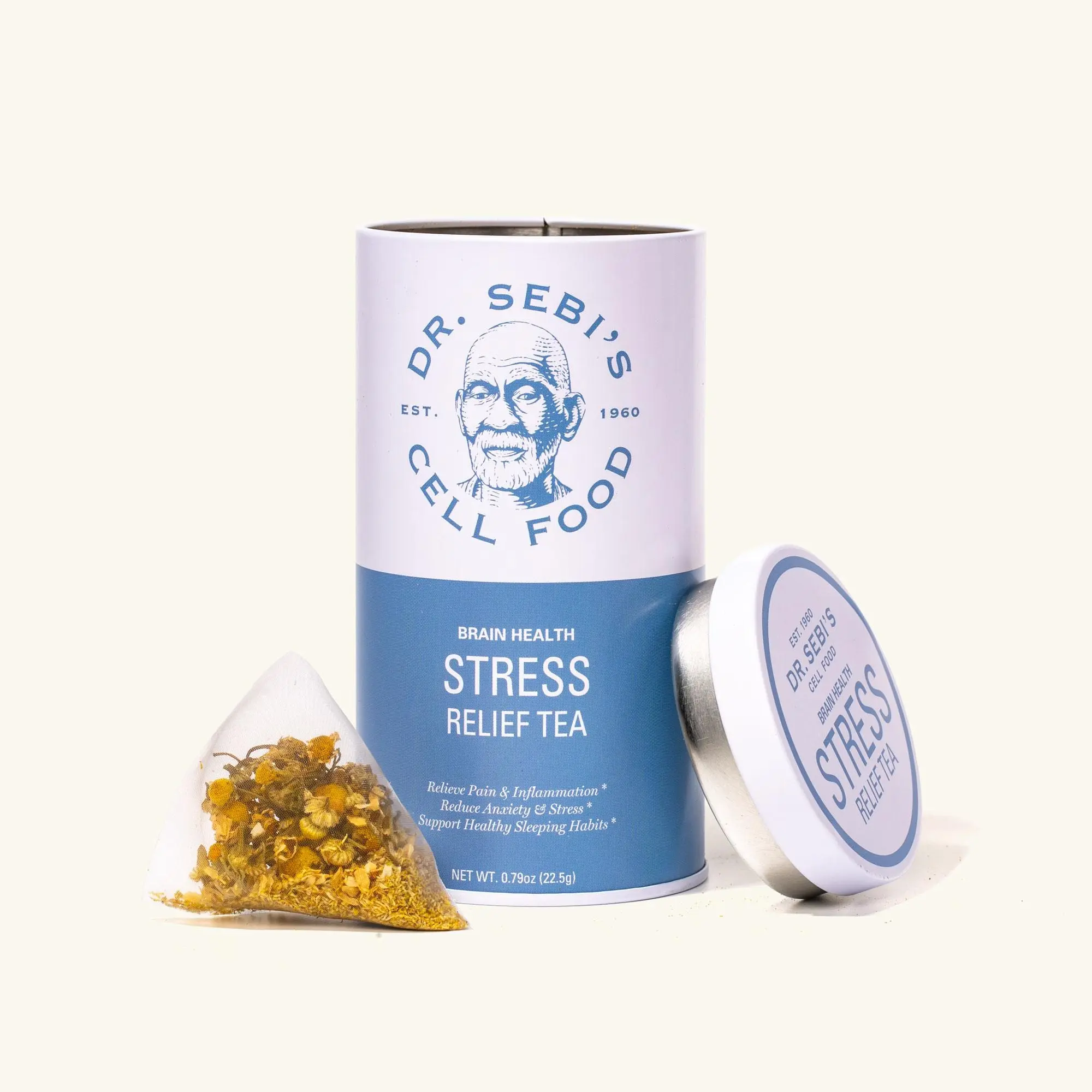 Stress Relief Tea by Dr. Sebi - Chamomile Alkaline Natural Herbal Tea for Stress Support tea  bag Beverage
