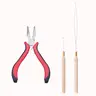 GOO GOO Hair Extension Tools Kit, 1 Plier, 1 Needle Pulling Hook, 1 Micro Ring Loop (3Pcs Tools) for Professional Hair Styling Tools Accessory #sohochic #TikTokShopFallDealsForYou