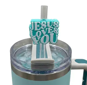 Uplifting Straw Toppers – Set of 5