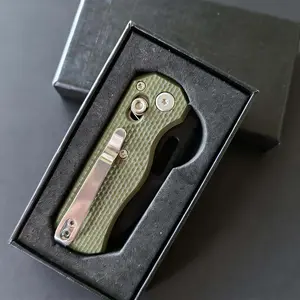 EDC Utility Knife with G10 Handle D2 Blade for Outdoor Camping, Hiking, Shishing and Everyday Carry, Folding Portable Tool, Perfect Gifts