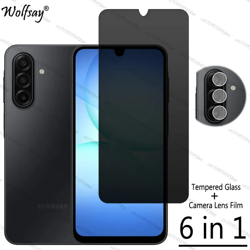 Privacy Screen Protector For Samsung Galaxy A17 5G Anti-Spy Tempered Glass Samsung A17 5G Camera Glass For Samsung A17 5G Glass