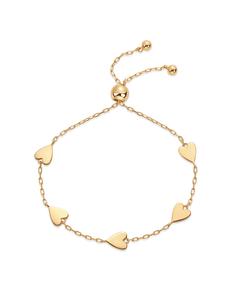 PAVOI 14K Gold Plated Adjustable Bracelets for Women - Heart & Mom Bracelet - Hypoallergenic Gold Jewelry Gifts for Women