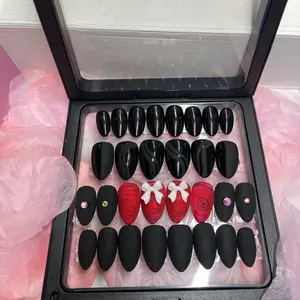 Short Almond Shaped Press On Nails 20pcs - Elevate Your Style with Unique Design