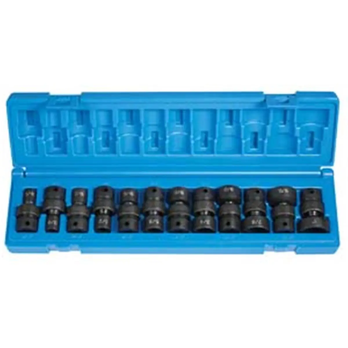 212 MAIN Impact Socket Wrench Set, 3/8" Drive 6-Point 12-Piece Standard Length Fractional Universal Fit Set, Impact Socket Set