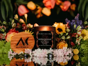 Midsommar - 10oz Matte Black Jar Candle w/ Wood Crackling Wick