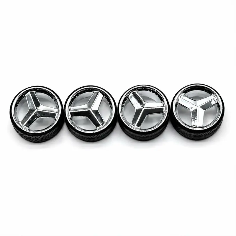 12mm Chrome Chopper Blade Wheels for 1:64 Scale