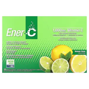 Ener-C Bubbly Multivitamin Drink Mix, Lemon Lime, 30 Packets, 0.3 oz (9.56 g) Each