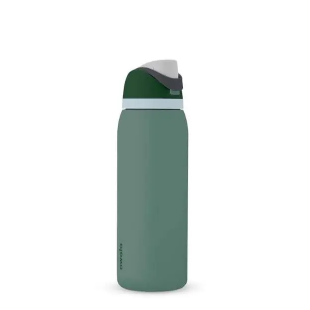 Owala FreeSip 40oz Portable Thermal Insulated Leak-Proof Reusable Water Bottle for Adults - Mystic Tide Color, Skinny Tumbler, Easy Drinking Daily Carry Traveler, Stylish Kitchenware Drinkware