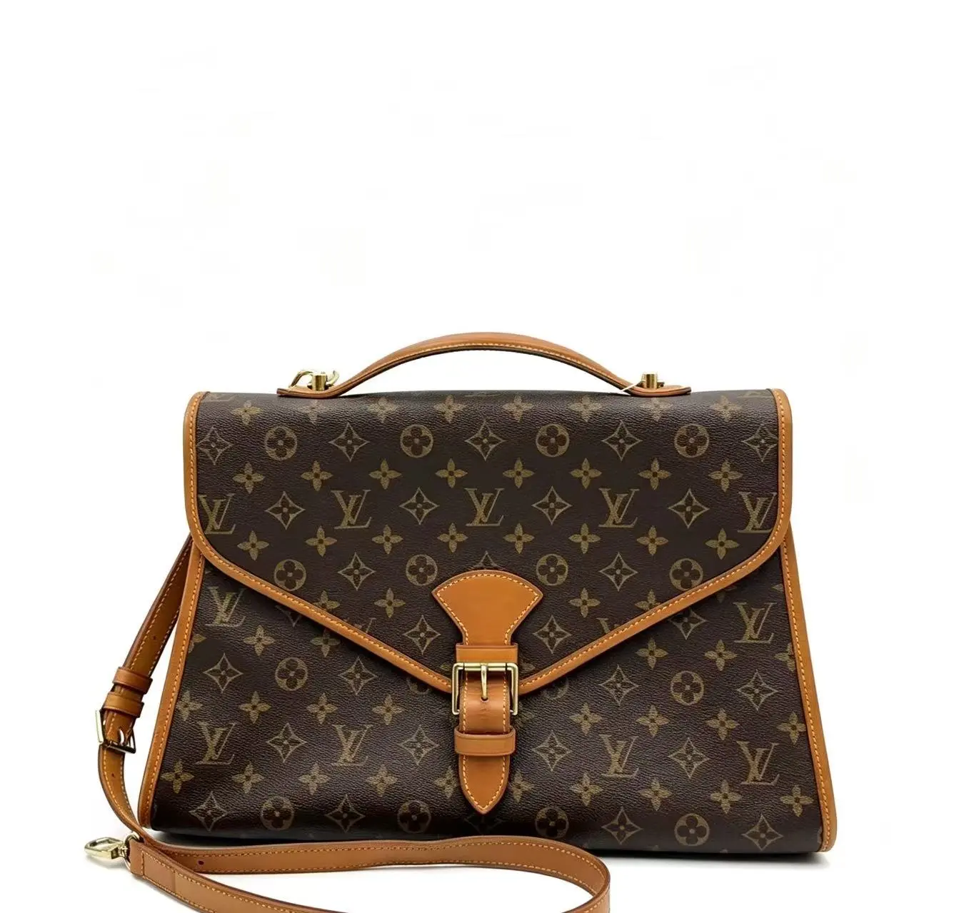 Pre-owned Louis Vuitton H6 (Louis Vuitton) old fashioned Kelly briefcase (also known as LV postman bag/teacher bag)61629