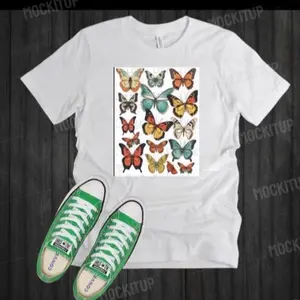 Bright Collage of Butterflies Graphic Tshirt