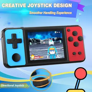 32 Bit Handheld Games for Kids Built-in 139 Video Games,3.0" IPS Screen Rechargeable Portable Arcade Gaming Player,Electronic Toys for Boys Girls Birthday Xmas Gift Blue-Red