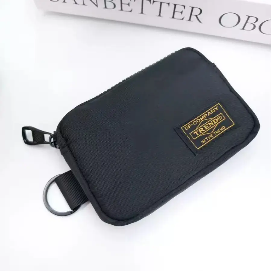 New Unisex Nylon Coin Pouch, Card Holder, and Key Case – Compact, Zippered, Simple Casual Style