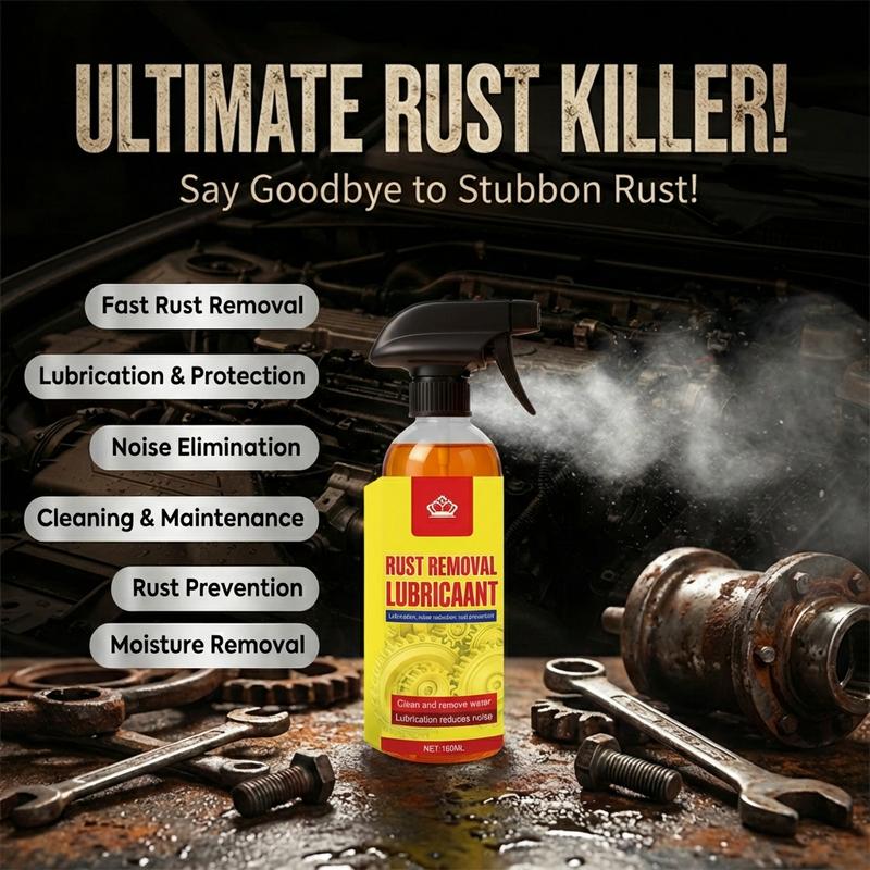 Car Nano Active Foam 3-in-1 Rust Remover | Fast-Acting Rust Removal No Scrub | 1-Step Clean Lubricate Protect | Long-Lasting Anti-Corrosion Shield | For Cars, Motorcycles & Bicycles