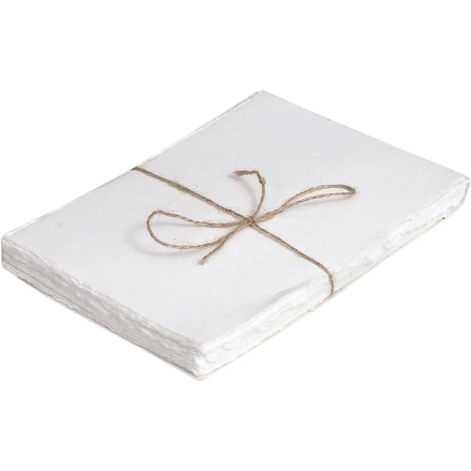 50 Pack Cotton Watercolor Paper with Deckle Edge 200 GSM Rough Textured Watercolor Paper for Writing