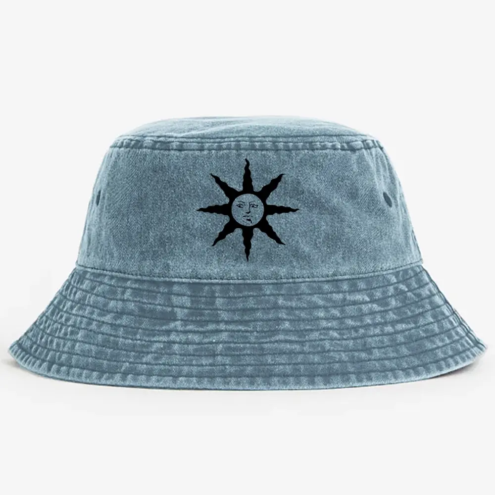 Video Games Unisex Street Vintage Bucket Hat Men Women Gift Retro Denim Fabric Washed Design Casual Outdoor Fashion Iconic Daily Wear Hat