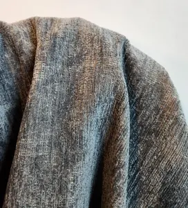Premium Turkish Chenille Fabric in Graphite Color (55 inch width)