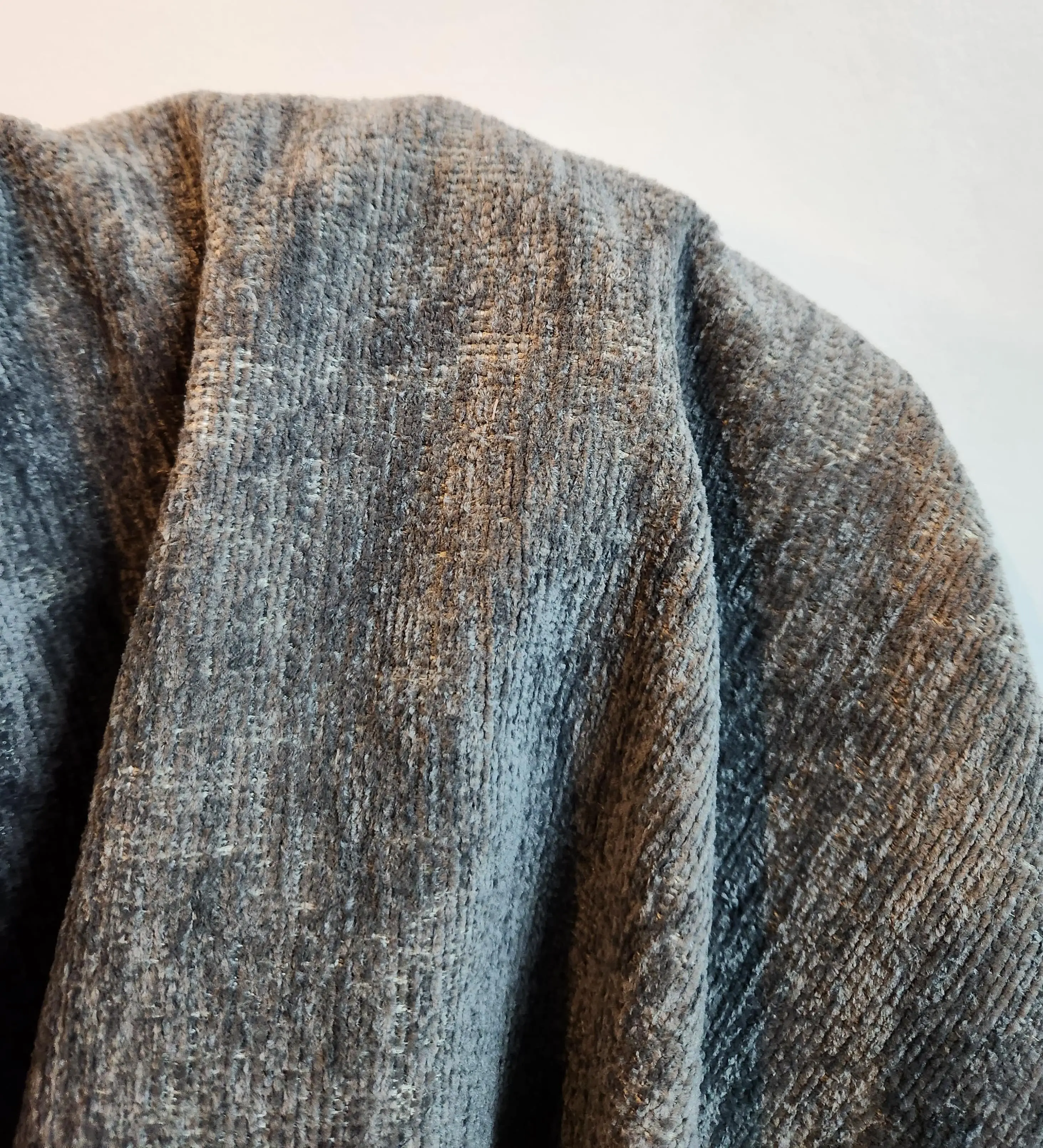 Premium Turkish Chenille Fabric in Graphite Color (55 inch width)