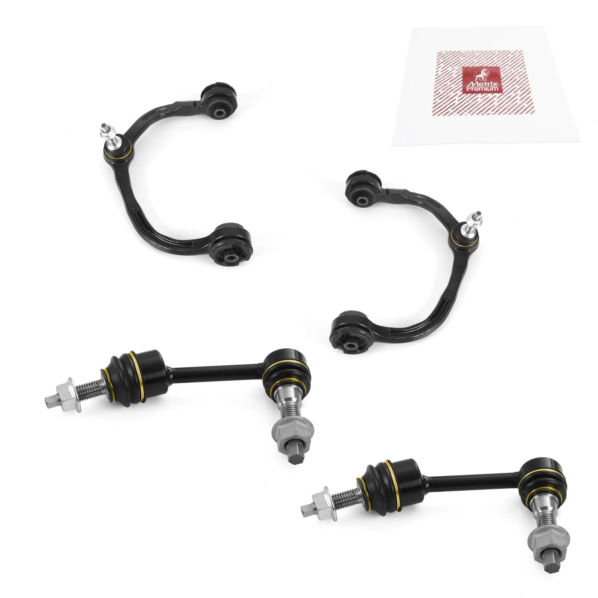 4 PC Front Upper Control Arm and Front Stabilizer Bar Link Kit  97480MT