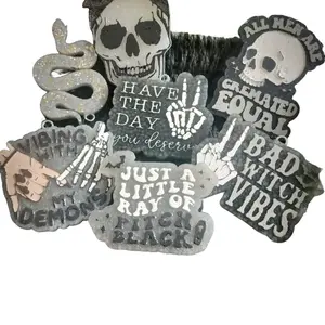 Bad Witch Skull Snake Vibes Freshies for Spooky Season, Goth Style Freshener Fragrance Scented Aroma Bad Witch Skull Snake Vibes Freshies for Spooky Season, Goth Style Freshener Fragrance Scented Aroma