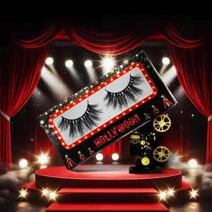 Hollywood Lash “Studio” Faux Mink Lashes – 20mm Everyday Glam, Reusable Up to 20 Times, Soft & Flexible Band