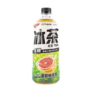 Chi Forest Grapefruit Green Tea - Low Sugar Iced Tea, 900ml Bottle, Refreshing & Healthy Beverage