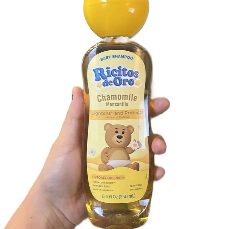 Ricitos de Oro Manzanilla Shampoo Chamomile Shampoo 8.5Ozwith Natural Chamomile Extract Gentle Cleansing for All Hair Types No Harsh Chemicals Tear Free Nourishing Haircare
