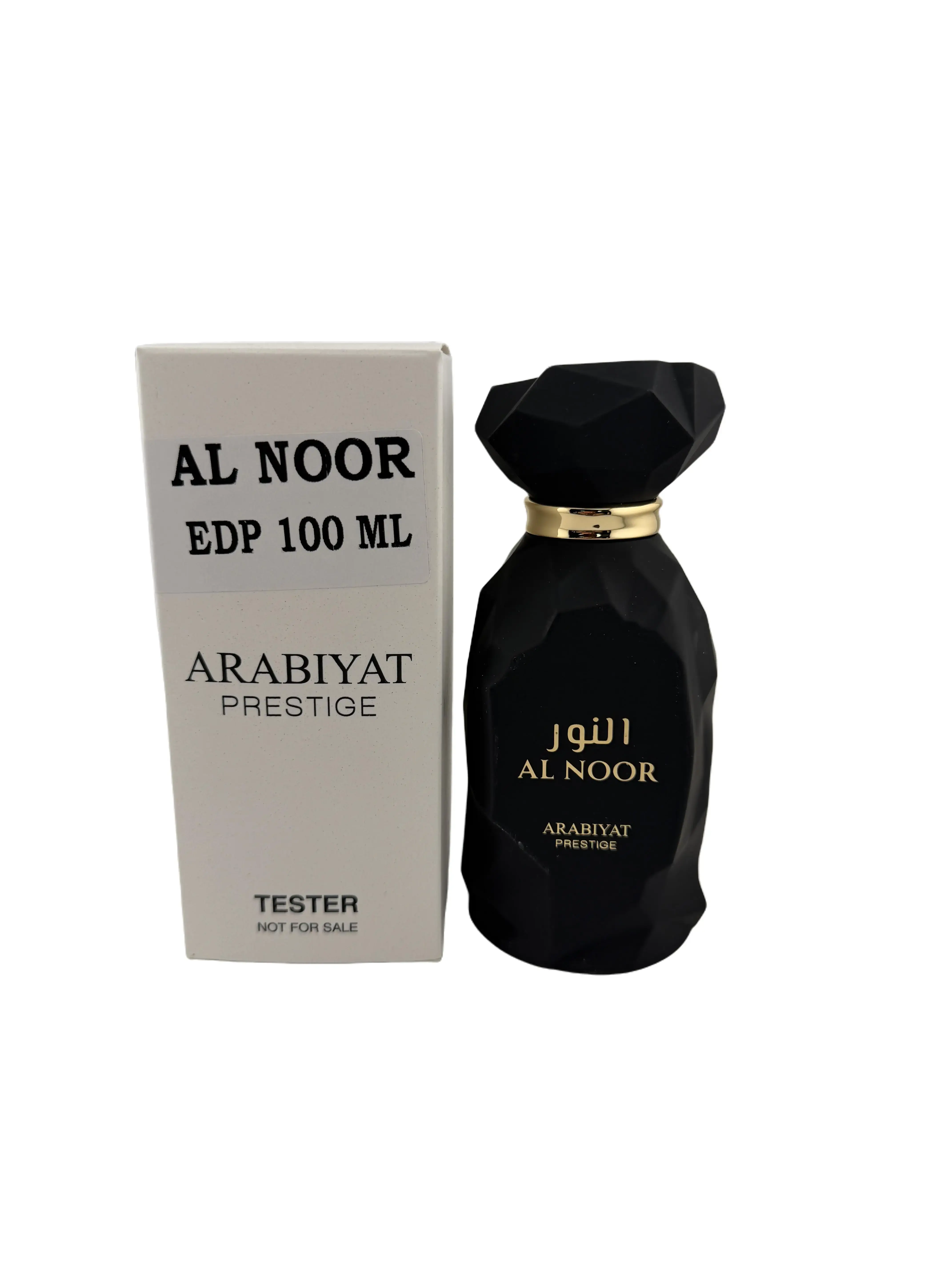 Arabiyat Prestige Al Noor Unisex Eau de Parfum Spray Tester (3.4 fl oz) - Fig Vetiver, Vanilla Patchouli, Saffron Warmth, Spicy Oriental Scent, Arabic Perfume Bottle Fragrance for Adults