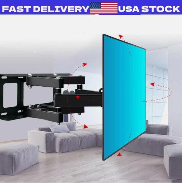 Articulating Full Motion TV Wall Mount Swivel Tilt For 32 42 47 50 55 60 65 70"